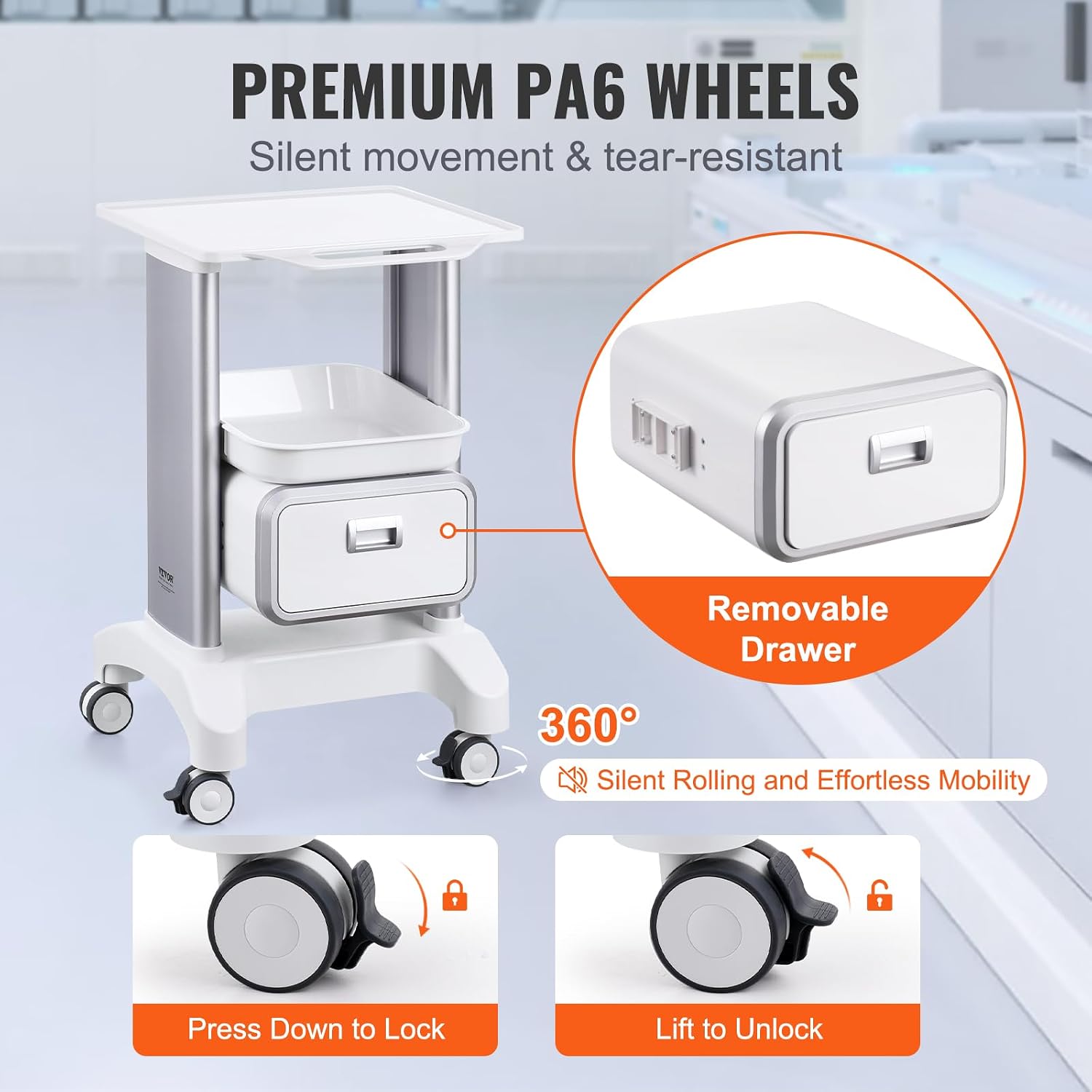 Carrello Medico con Cassetto R - Medical Lab Ultrasound recensione e prezzo