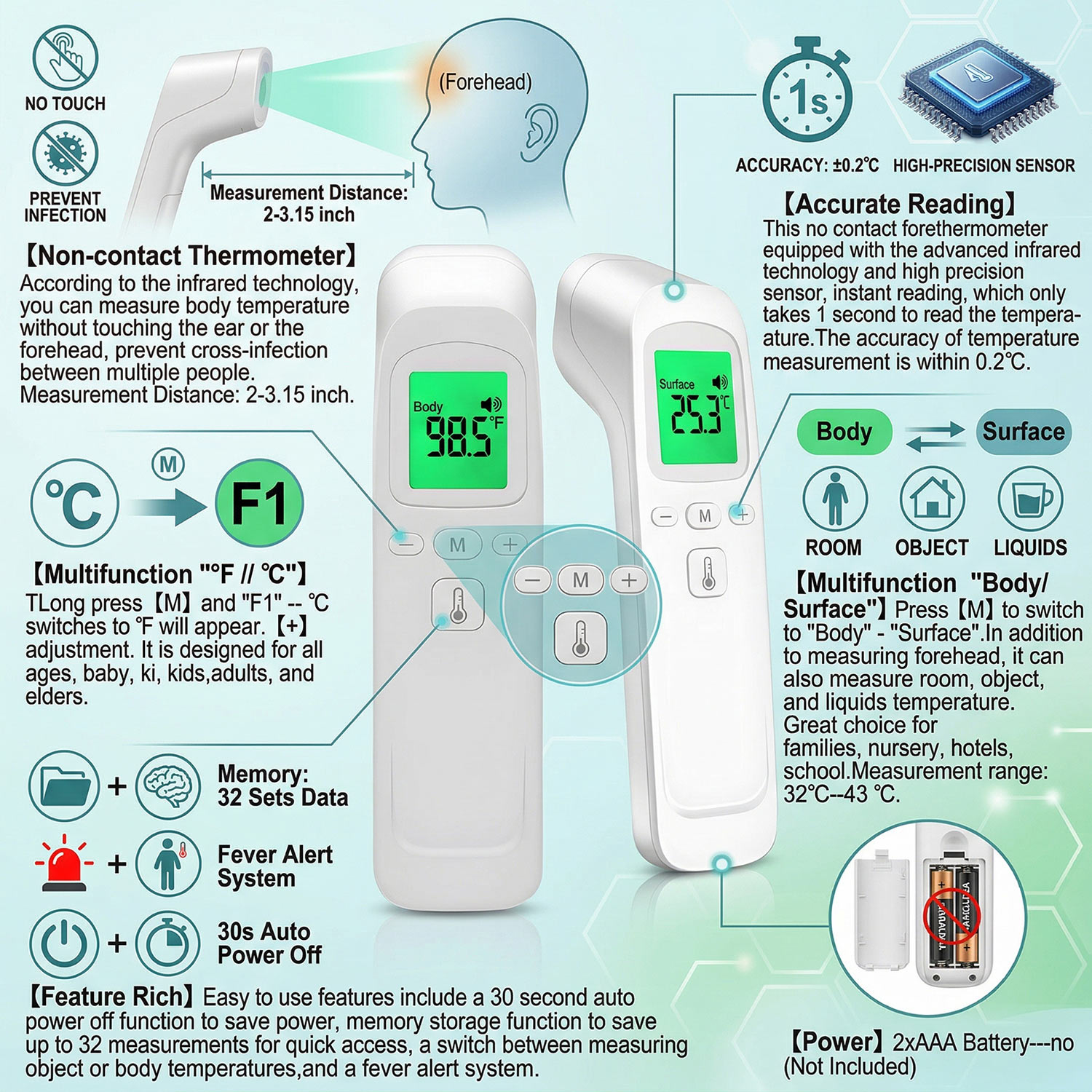 Termometro digitale frontale e - Digital Thermometer Infrared recensione e prezzo