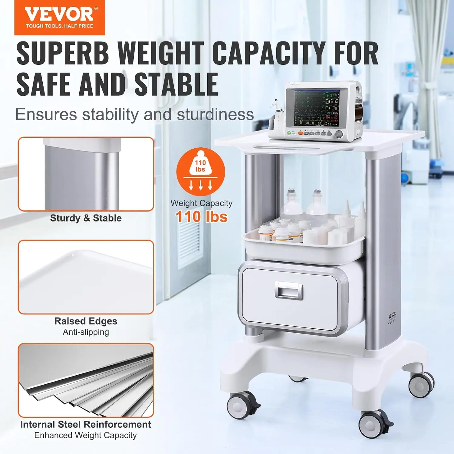 Carrello Medico con Cassetto R - Medical Lab Ultrasound recensione e prezzo