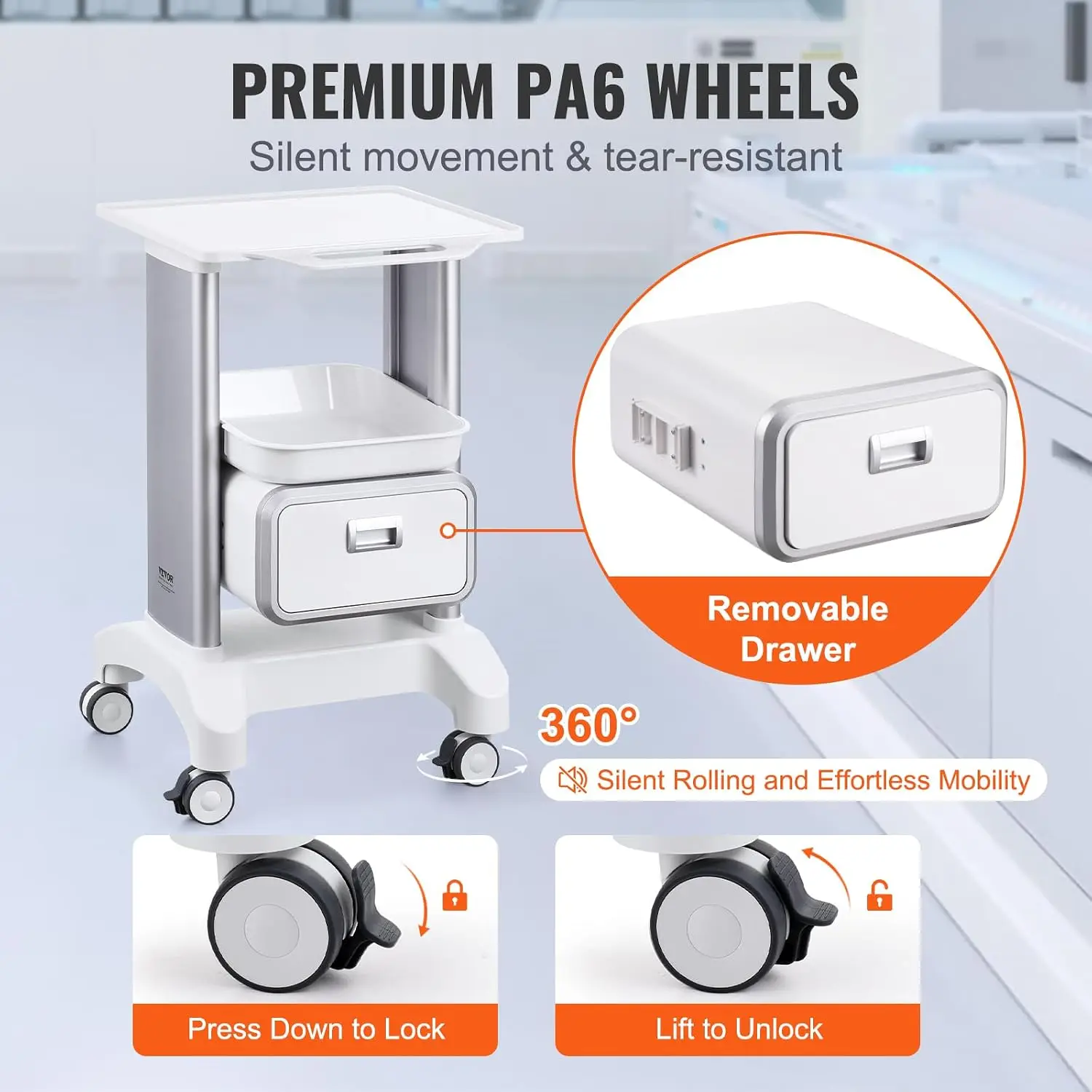 Carrello Medico con Cassetto R - Medical Lab Ultrasound recensione e prezzo