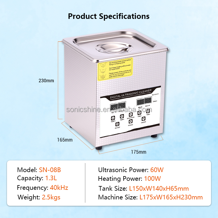 SN-08B Pulitore a Ultrasuoni E - Medical Lab Ultrasound recensione e prezzo